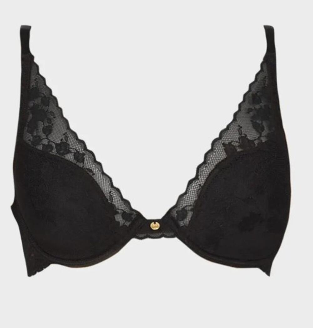 Natori Cherry Blossom Convertible Bra Size 30DDD Style 721191 Black Multiway